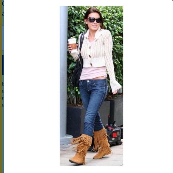 Beautiful Sam Edelman Chestnut Suede Moccasin Boots - Picture 2 of 8